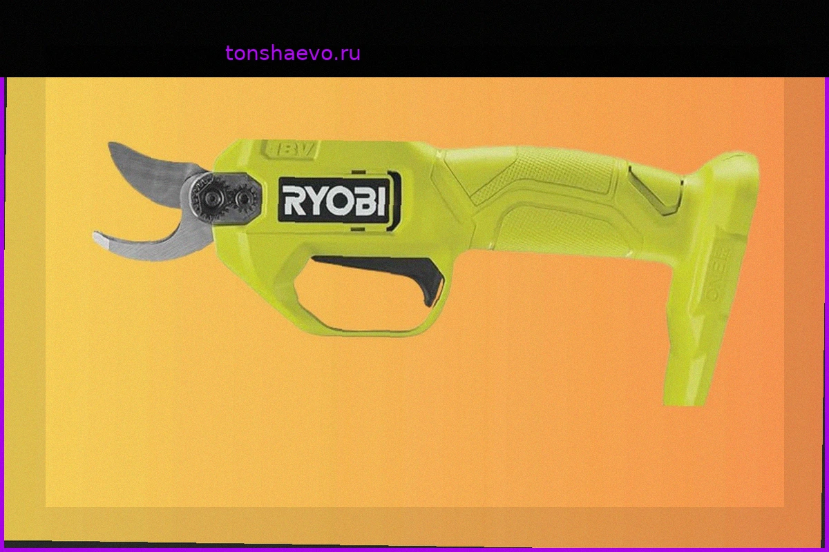 Аккумуляторный секатор Ryobi: Эффективность обрезки без усилий